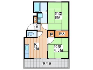 石橋ハイツＡ棟の物件間取画像